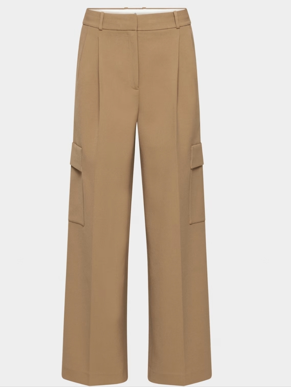 Aritzia Babaton Spotlight Wide-Leg Cargo Pants Camel Tan Sz 4
